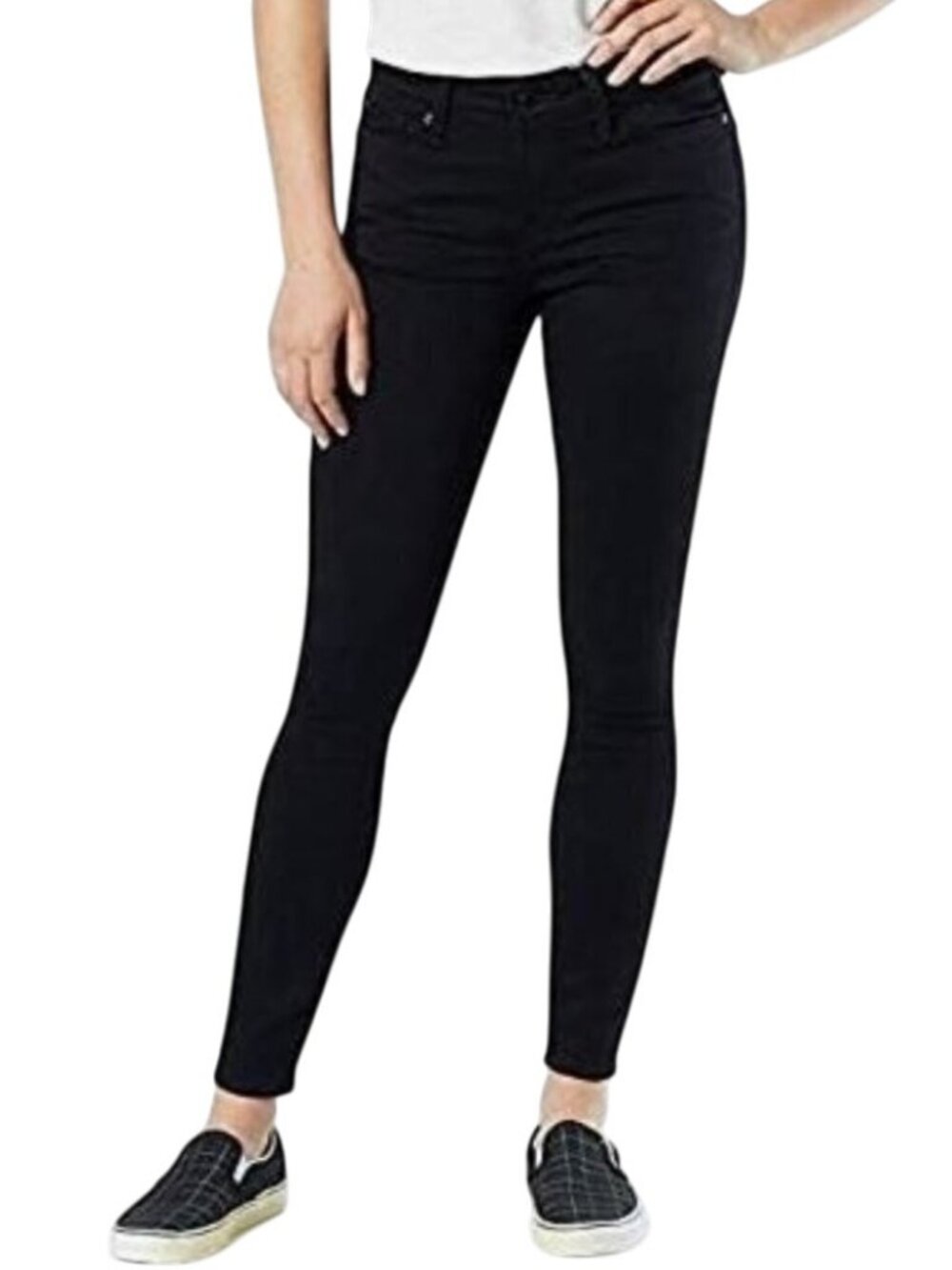 Levi Strauss Signature Gold Mid Rise Skinny Jeans 16L 33x32 Black
